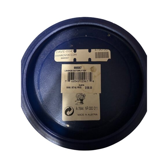 Swarovski Longnose Butterfly Fish Figurine Crystal Decor In Original Box - Picture 2 of 4